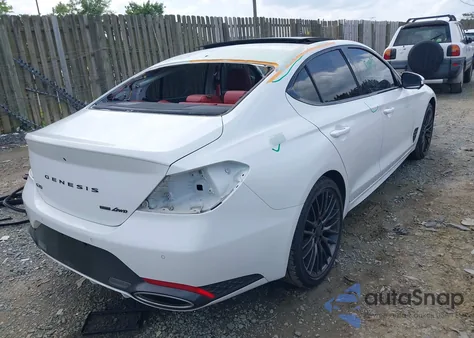 2022 Genesis G70 3.3T Awd Launch Edition from USA, damaged, VIN KMTG14TE3NU081314